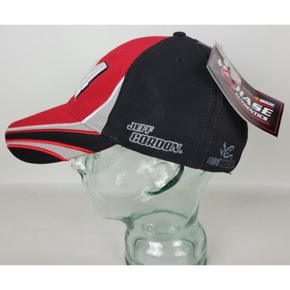 NWT‎ Chase Nascar Jeff Gordon Red Black Adjustable Hat Hendrick 24 - Picture 4 of 10